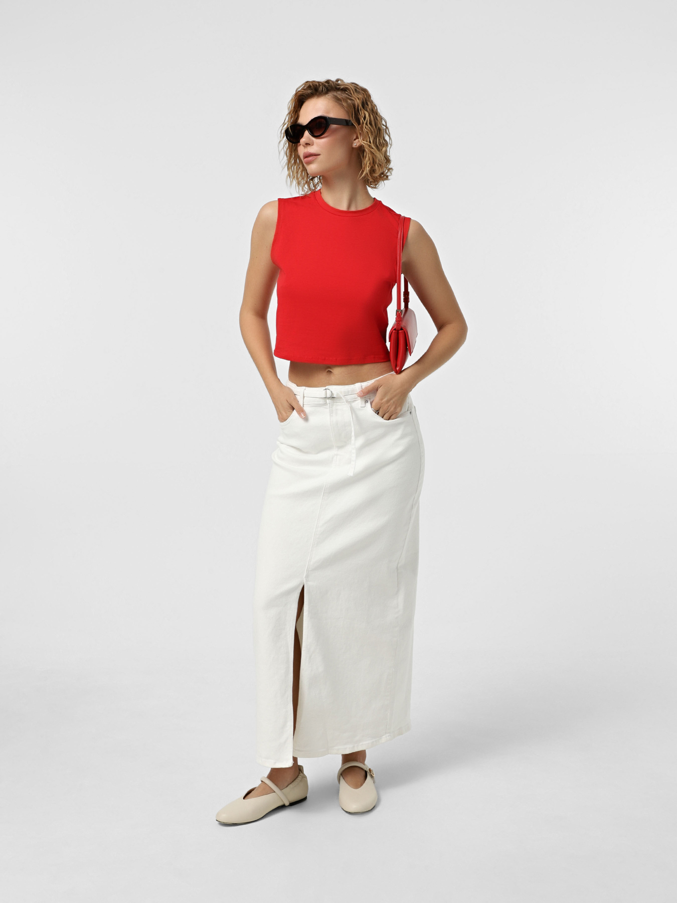 Футболки і поло Only модель 15343461_True Red Bright white/stri Фото