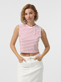 Футболки і поло Only модель 15343461_True Red Bright white/stri Фото