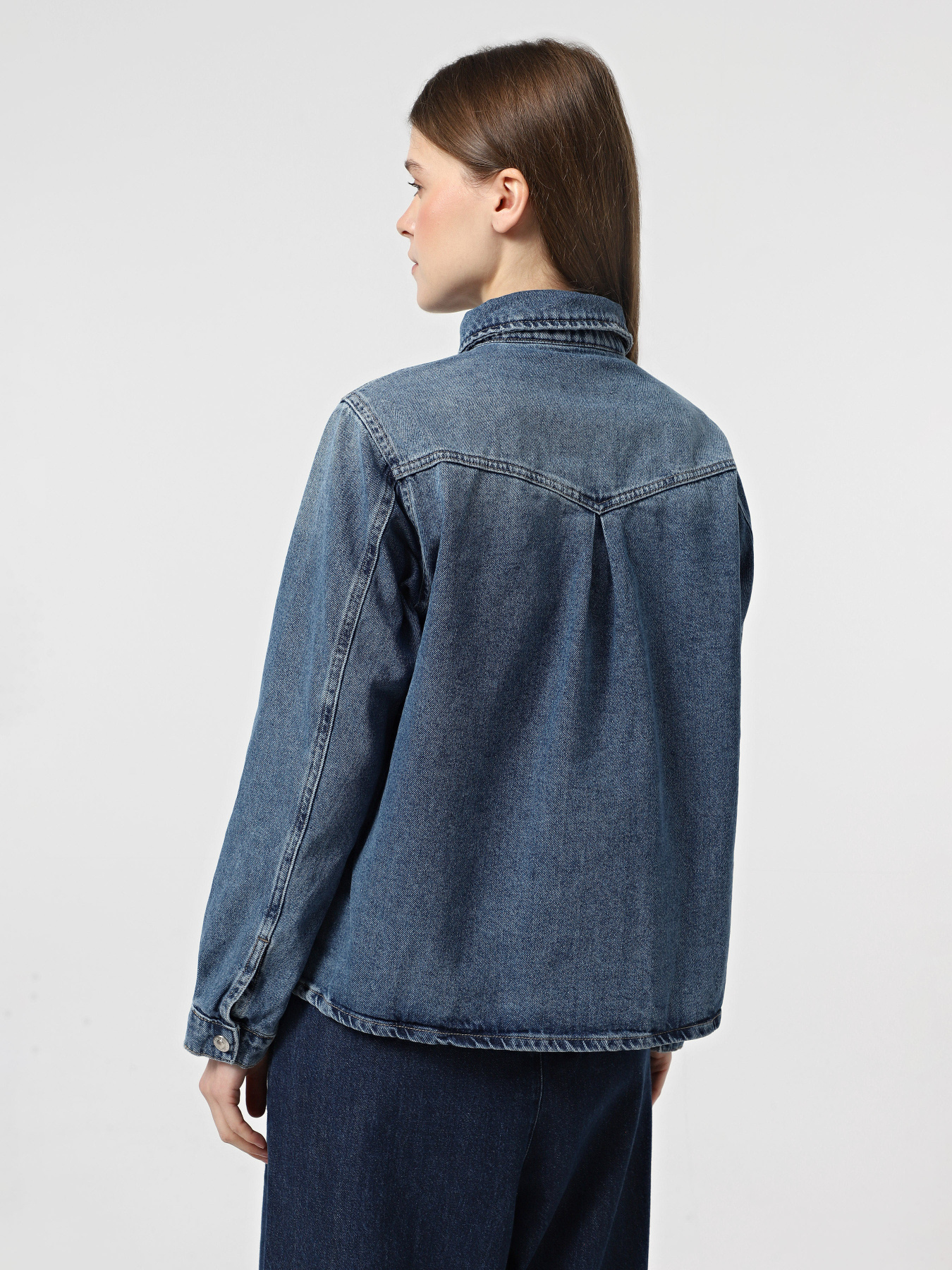 Сорочки Only модель 15337158_Medium Blue Denim Фото