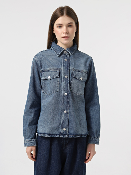 Сорочки Only модель 15337158_Medium Blue Denim Фото
