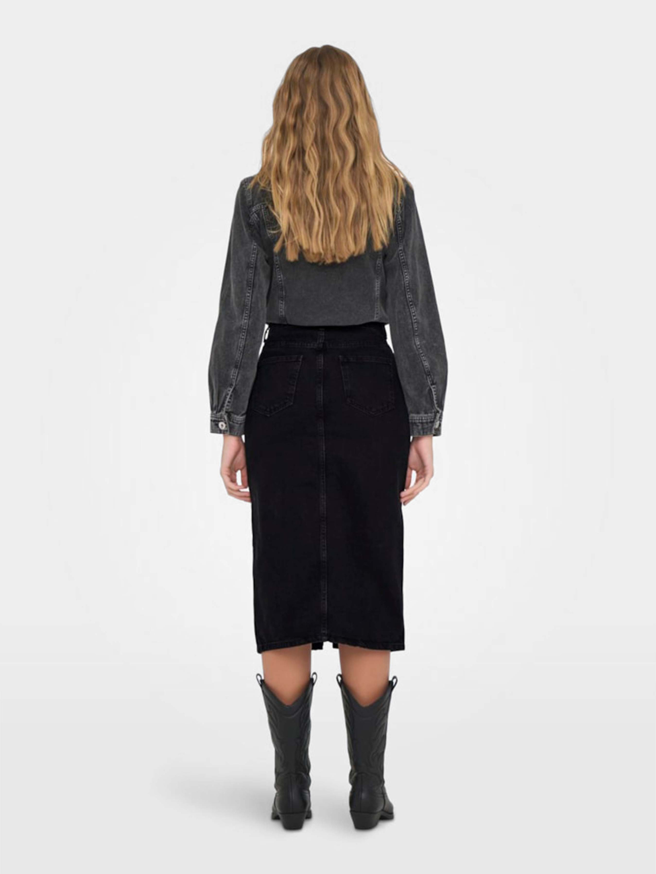 Спідниці Only модель 15319268_Washed Black Спідниці Only модель 15319268_Washed Black Фото