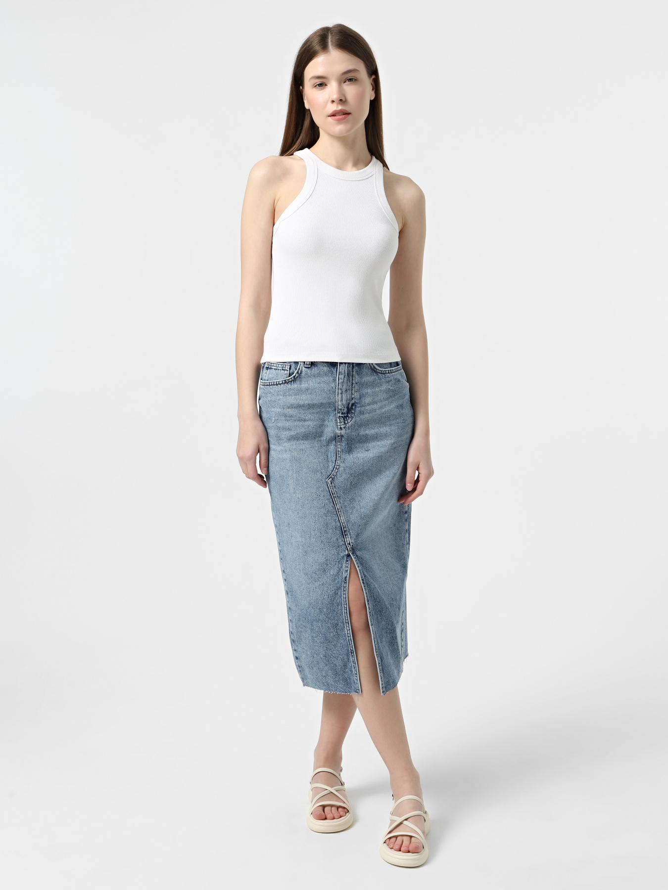Спідниці Only модель 15337859_Light Blue Denim Фото