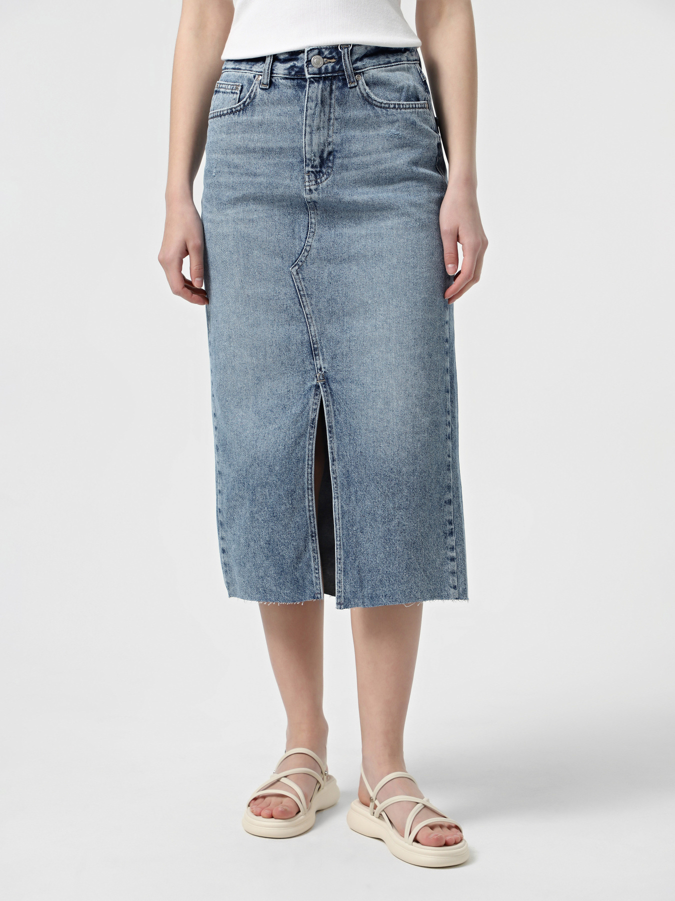 Спідниці Only модель 15337859_Light Blue Denim Фото