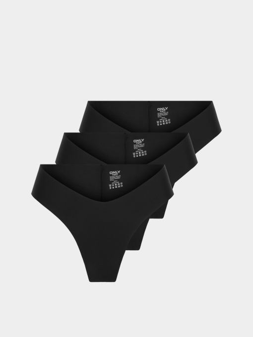 Нижнее белье Only TRACY V CUT CHEEKY BRIEF модель 15353493_Black X3 Фото