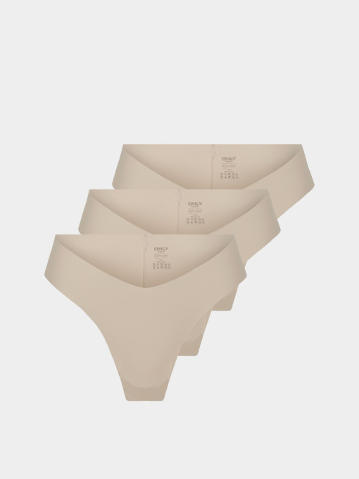Нижнее белье Only TRACY V CUT CHEEKY BRIEF модель 15353493_Peach Taffy X3 Фото