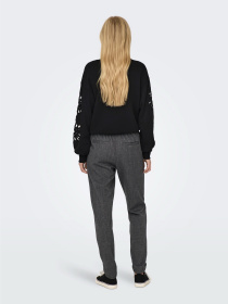 Брюки Only POPTRASH-ELISE EASY MELANGE PA модель 15309862_Dark Grey Melange Фото