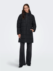 Куртки и дубленки Only CLAIR PUFFER HOOD COAT модель 15323232_Black Фото
