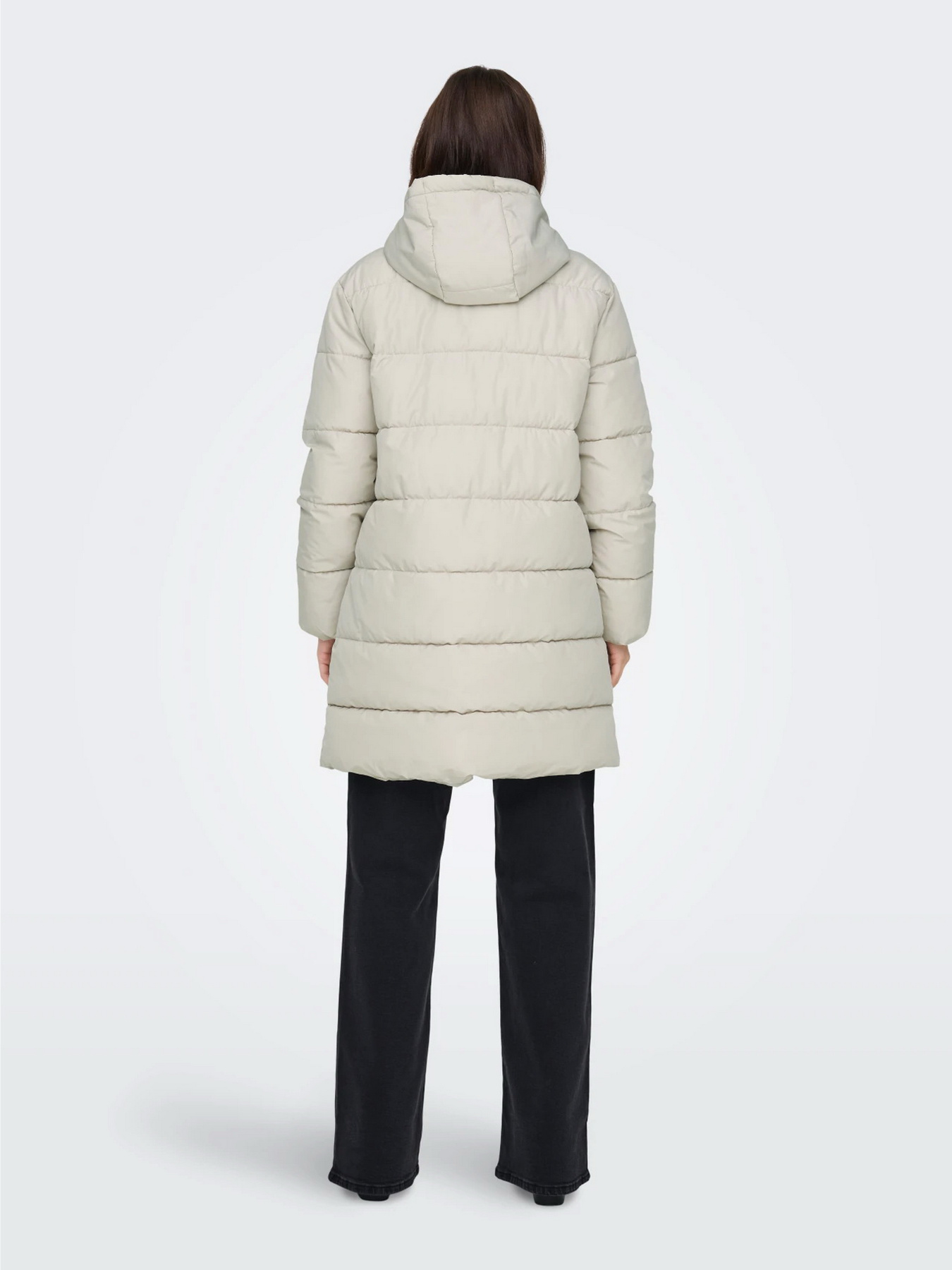 Куртки и дубленки Only CLAIR PUFFER HOOD COAT модель 15323232_Pumice Stone Фото