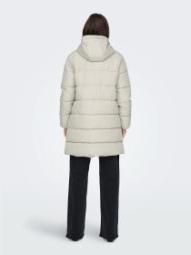 Куртки и дубленки Only CLAIR PUFFER HOOD COAT модель 15323232_Pumice Stone Фото