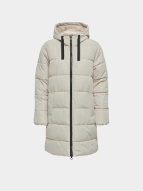 Куртки и дубленки Only CLAIR PUFFER HOOD COAT модель 15323232_Pumice Stone Фото