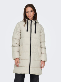 Куртки и дубленки Only CLAIR PUFFER HOOD COAT модель 15323232_Pumice Stone Фото