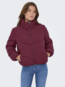Куртки и дубленки Only MAGGI LIFE SOLID PUFFER модель 15308639_Cabernet Фото