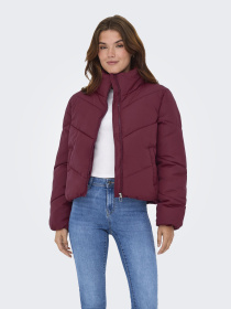 Куртки и дубленки Only MAGGI LIFE SOLID PUFFER модель 15308639_Cabernet Фото