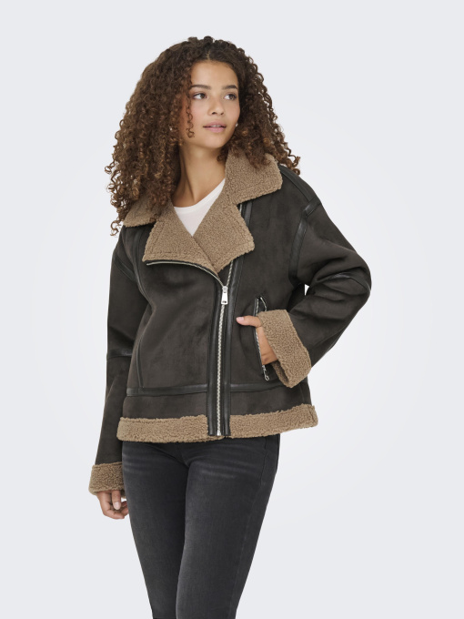 Куртки та дублянки Only KENDRA LIFE BOND OVERSIZJACKET модель 15348991_Chocolate Torte COCOA CRÉM Фото