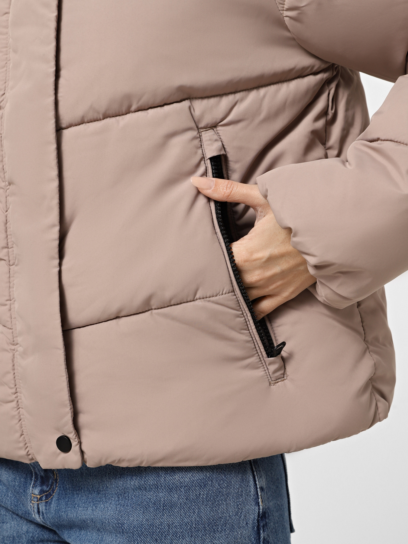 Куртки та дублянки Only MAGGI LIFE SHORT PUFFER модель 15349123_Silver Mink Фото