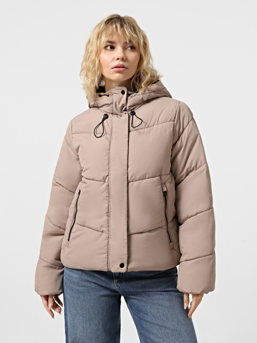 Куртки и дубленки Only MAGGI LIFE SHORT PUFFER модель 15349123_Silver Mink Фото