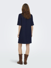 Сукні Only BELLE S/S BUTTON DRESS модель 15324384_Dark Blue Denim Фото