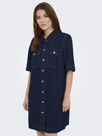 Сукні Only BELLE S/S BUTTON DRESS модель 15324384_Dark Blue Denim Фото
