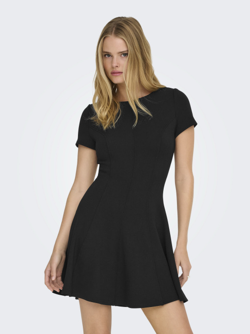 Платья Only KENYA S/S FLARED DRESS модель 15370506_Black Фото