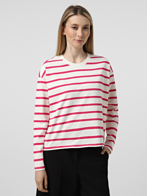 Худи и свитшоты Only SOPH L/S STRIPE TOP модель 15310399_Cloud Dancer Pink yarrow Фото