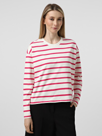 Худи и свитшоты Only SOPH L/S STRIPE TOP модель 15310399_Cloud Dancer Pink yarrow Фото