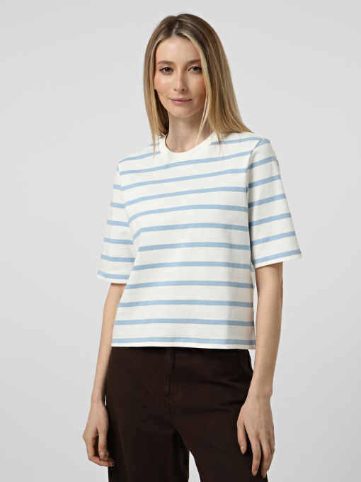 Футболки и поло Only SOPH S/S STRIPE TOP модель 15368524_Cloud Dancer Soft chambray Фото