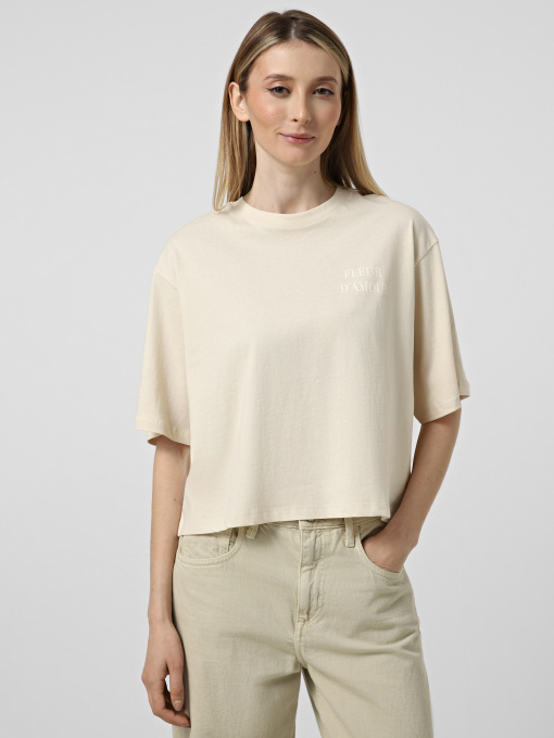 Футболки и поло Only FLEUR S/S TOP модель 15368898_Birch Colored flower Фото