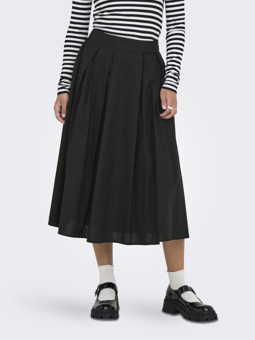 Спідниці Only MAILA LONG PLEAT SKIRT модель 15369555_Black Фото