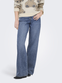 Джинсы Only HOPE MW WIDEUNEVEN CLOSURE DNM модель 15366323_Medium Blue Denim Фото
