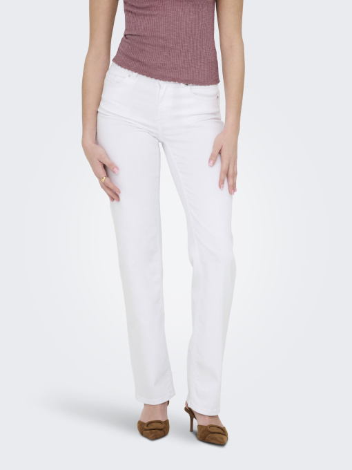 Джинсы Only BLUSH MID STRAIGHT DNM модель 15337793_White Фото