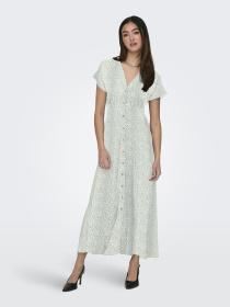 Сукні Only NOVA LIFE VIS MOLLIE LONG DRES модель 15317842_Jadeite 724 Coffee leaf Фото