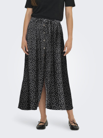 Спідниці Only NOVA LIFE VIS BUTTON SKIRT модель 15222223_Black 722 Cool dots Фото