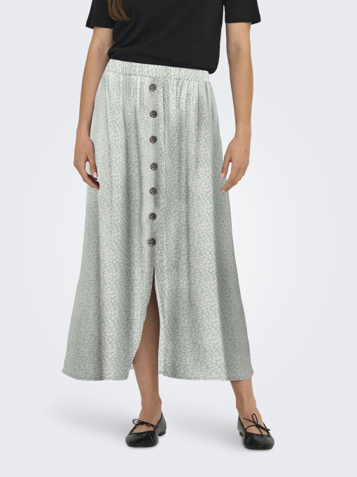 Спідниці Only NOVA LIFE VIS BUTTON SKIRT модель 15222223_Jadeite 724 Coffee leaf Фото