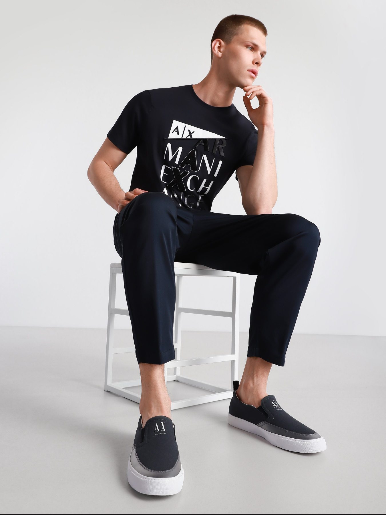 Слипоны и мокасины Armani Exchange модель XUY003-XV285-00285 Фото