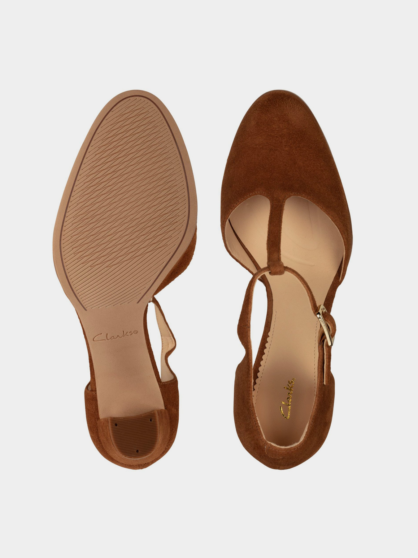 Босоножки Clarks Kaylin 85 T Bar модель 26156391 Босоножки Clarks Kaylin 85 T Bar модель 26156391 Фото