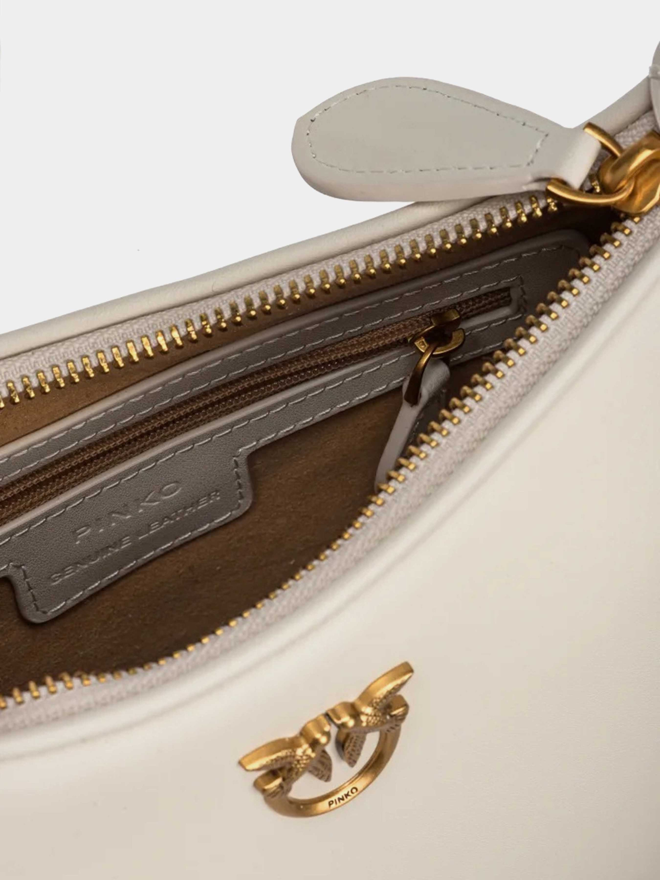 Сумки PINKO Half Moon Mini Fl Vitello Seta модель 102790-A0F1 Z14Q Фото