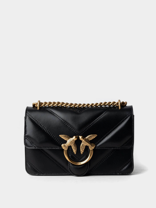 Сумки PINKO Love One Mini Light Dc Intarsio Nappa + Suede + Seta модель 104550-A26Z Z99Q Фото