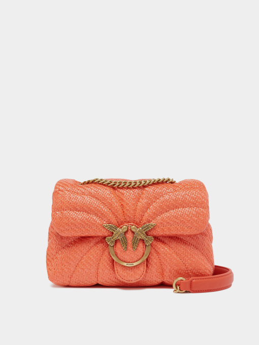 Сумки PINKO Love Puff Mini Cl Rafia Butterfly Quilt модель 100039-A2C8 B00Q Фото