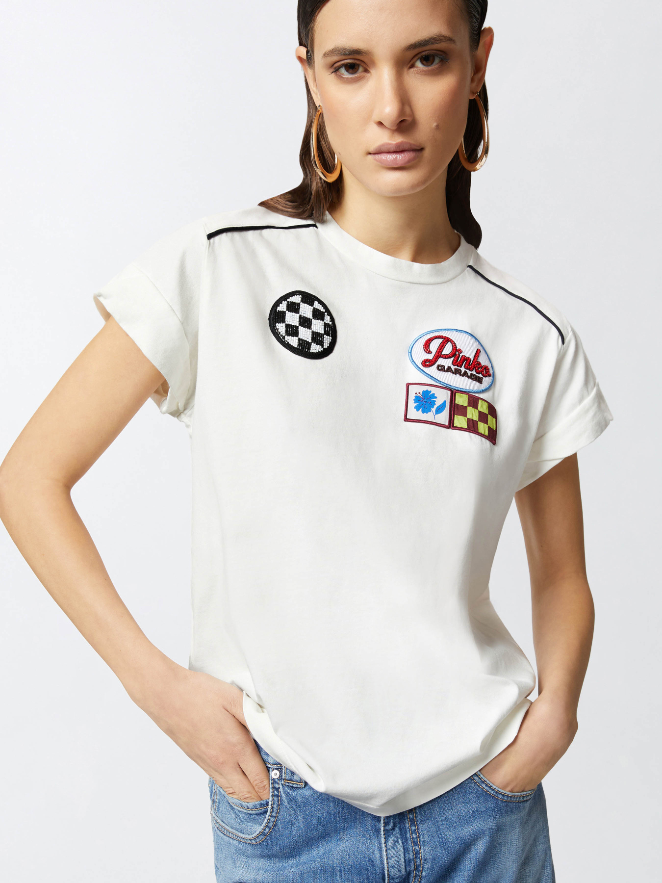 Футболки і поло PINKO Randal T-Shirt Jersey Tinto Capo модель 105270-A2ME Z05 Футболки і поло PINKO Randal T-Shirt Jersey Tinto Capo модель 105270-A2ME Z05 Фото