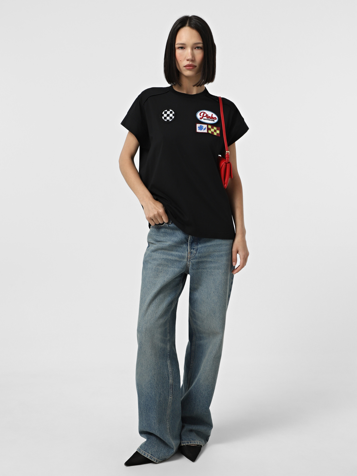 Футболки і поло PINKO Randal T-Shirt  Jersey Tinto Capo модель 105270-A2ME Z98 Фото