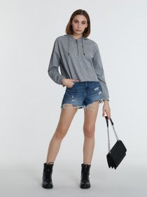 Худи и свитшоты Piazza Italia модель 46363_grey med Фото