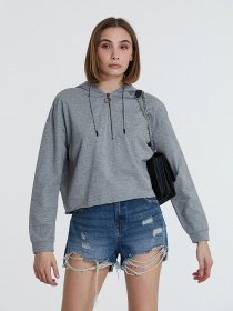 Худи и свитшоты Piazza Italia модель 46363_grey med Фото