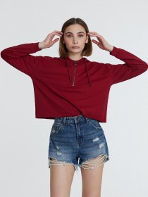 Худи и свитшоты Piazza Italia модель 46363_raspberry Фото