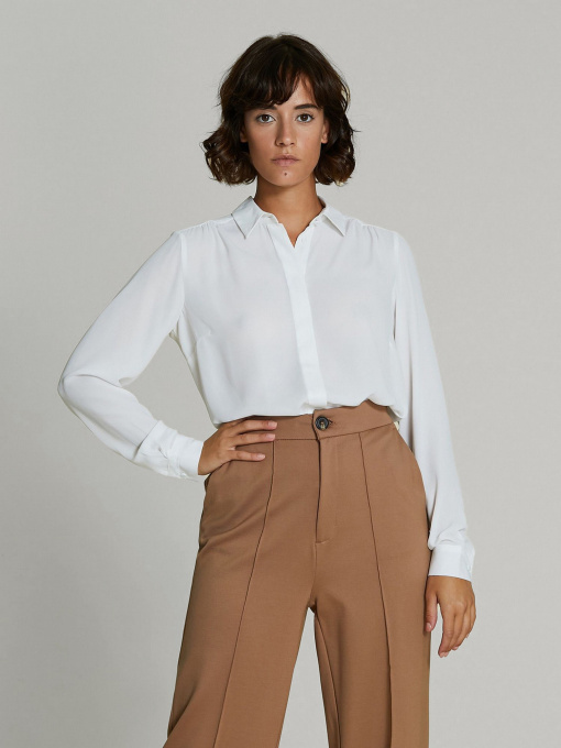 Сорочки Piazza Italia модель 43257_milk Фото