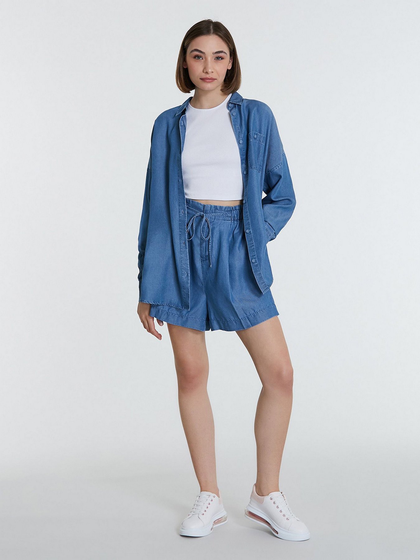 Сорочки Piazza Italia модель 43704_denim Фото