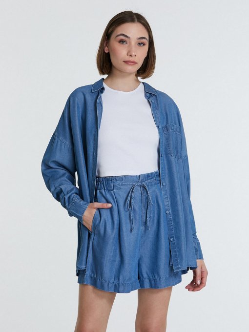 Сорочки Piazza Italia модель 43704_denim Фото
