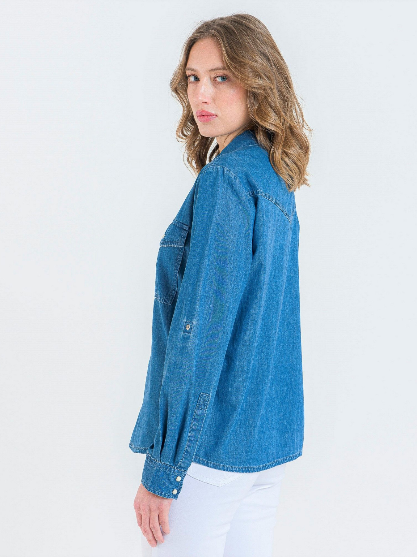 Сорочки Piazza Italia модель 53865_Denim Фото