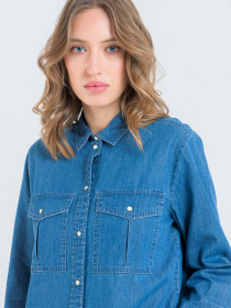 Сорочки Piazza Italia модель 53865_Denim Фото