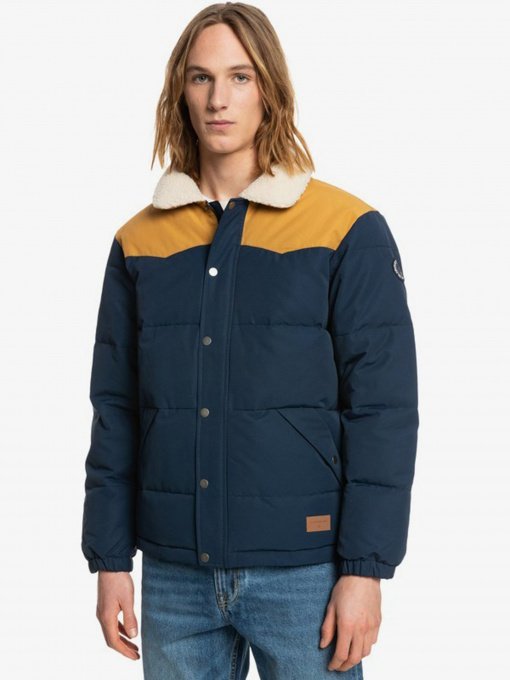 Куртки та дублянки Quiksilver модель EQYJK03759_т.синій з гірчичним Фото