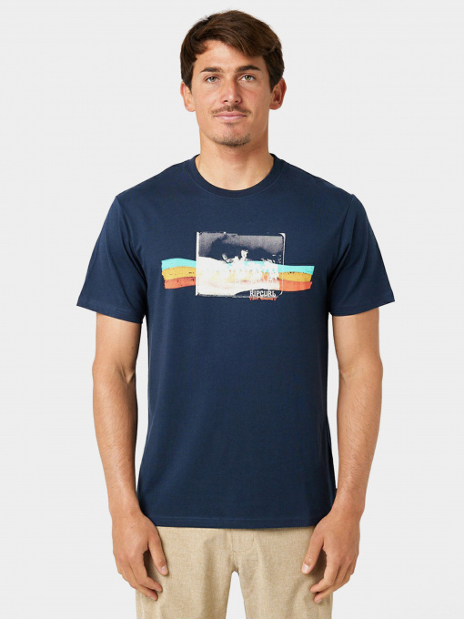 Футболки і поло Rip Curl Striped модель 047MTE-291 Темно-синій Фото